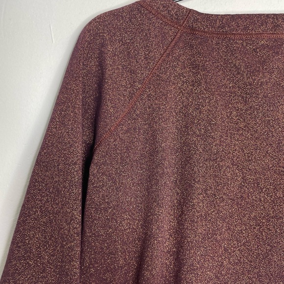MARC by Marc Jacobs midnight cranberry sparkly metallic raglan sweatshirt - Picture 8 of 10